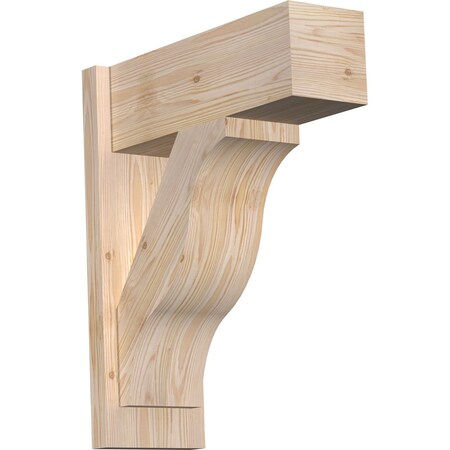 Ekena Millwork Funston Block Smooth Outlooker, Douglas Fir, 7 1/2"W x 20"D x 24"H OUT08X20X24FST05SDF